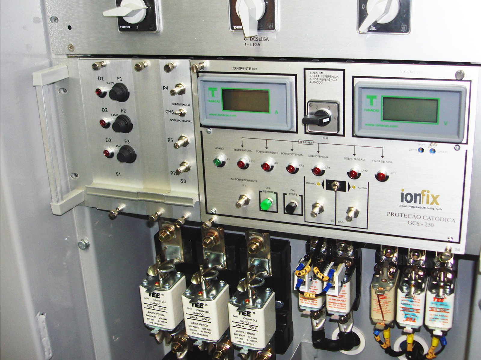 Levantamento de campo – equipamentos em instalação